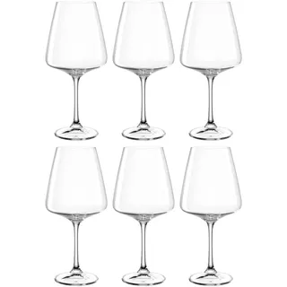 LEONARDO HOME Paladino Rotwein-Gläser • 6er Set • spülmaschinenfeste Wein-Gläser • Rotwein-Kelch mit gezogenem Stiel • Weingläser • 660 ml • 066311