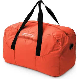 große faltbare Reisetasche 55 L, leichte Falttasche Reise-Gepäck Weekender Tasche Strandtasche mit Reißverschluss Damen Herren Tragetasche Travel Bag XL,Orange - Orange