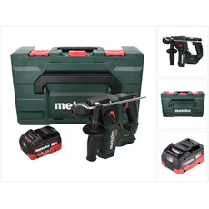 Metabo, Bohrmaschine + Akkuschrauber, BH 18 LTX BL 16 Akku Bohrhammer 18 V 1.3 J SDS-plus Brushless + 1x Akku 5,5 Ah + MetaBOX - oh (Akkubetrieb)