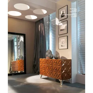 Kommoden Echtholz Schränke Neu Anrichte Schrank Luxus Kommode Sideboard Möbel - Braun