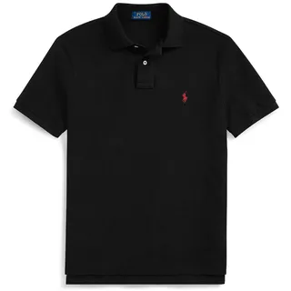 Ralph Lauren Piqué-Poloshirt schwarz S