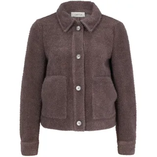 Jackenblazer CARTOON "Casual-Jacke mit aufgesetzten Taschen", Damen, Gr. 34, braun (hellbraun), Obermaterial: 82% Polyester PES. 18% Polyamid PA., Blazer Jackenblazer