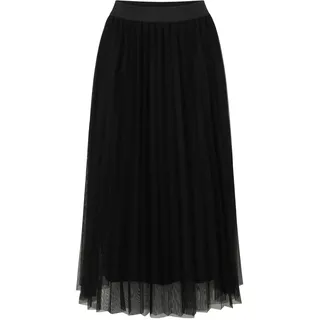 Betty&Co Midirock "Midirock mit Plissee", schwarz
