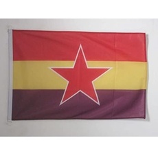 AZ FLAG Flagge ZWEITE SPANISCHE Republik VOLKSARMEE 90x60cm - Republik Spanien Fahne 60 x 90 cm Aussenverwendung - flaggen Top Qualität
