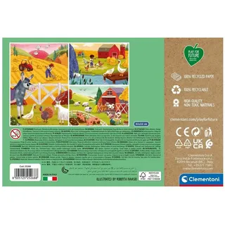 CLEMENTONI Puzzle 3x48 Spielen Sie für zukünftige Tiere (48 Teile)