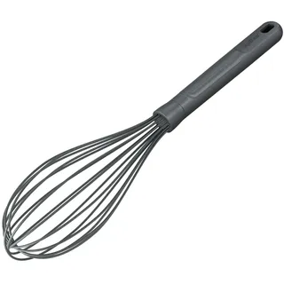 Zyliss E980240 Schneebesen Silikon, 30cm, Silikon/Weizenstroh, Grau, Ballonschneebesen, Spülmaschinenfest, Kochutensilien, Spülmaschinenfest, Küchenhelfer, 5 Jahre Garantie