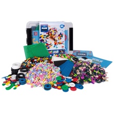 Plus-Plus 9603903, Geniales Konstruktionsspielzeug, Kreativ-Bausteine Box, großer Mix, 4000 Teile