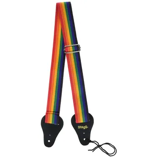 Stagg Gitarrengurt, 5cm, regenbogen