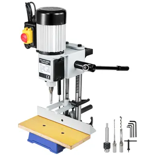 Vevor Tischstemmmaschine, 373 W(1/2 PS), 1400 U/min, Tischbohrmaschine, 13 mm Spannfutterkapazität, Hohlstemmmaschine, 370W, Stemmmaschine zum Schneiden von Holzstemmlöchern, Innenschleifen, Metallbohren
