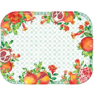 Les Jardins de la Comtesse - Kleines Tablett aus reinem Melamin – Servierplatte für Tafelservice – Kollektion Sevilla – Geschirr MelARTmine – 33 x 26 cm