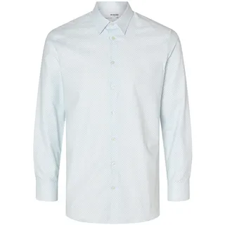 SELECTED HOMME Langarmhemd »SLHSLIMSOHO-DETAIL SHIRT LS NOOS«, blau