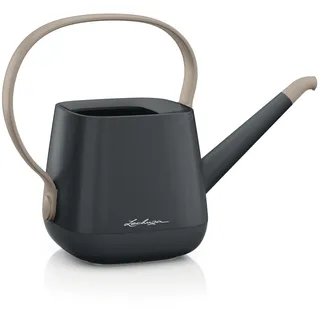 LECHUZA-Zubehör YULA Gießkanne 1,7 L schiefergrau Taupe seidenmatt | Innengießkanne 1,7 l; ergonomisches tropffreies Ausgießen; funktioniert als Vase; für alle Zimmerpflanzen; Groß