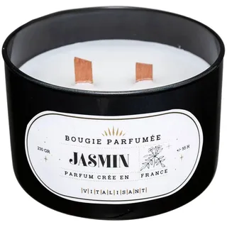 Atmosphera - Duftkerze "Snow" - Jasmin - 470 g - Schwarz
