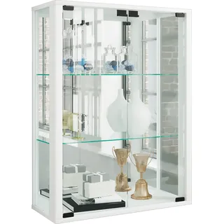 VCM Hängevitrine Udina 60 x 25 x 80 cm Weiß