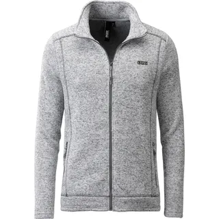 Strickfleecejacke DEPROC ACTIVE "KIRKVALE X MEN", Herren, Gr. XL (54), grau (hellgrau), 100% Polyester, bequem, gerader Abschluss mit Gummizug, Jacken Strickfleecejacke, auch in Großen Größen erhältlich