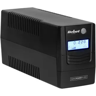 Rebel Nanopower Plus 650 USV | Offline | Sinusförmig | 650 VA | 360 W | LCD | USB