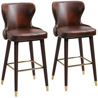 Homcom Barhocker 53 x 101 x 52 cm Braun