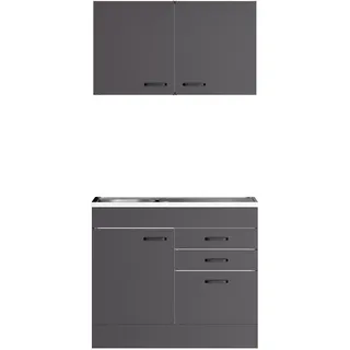OPTIFIT OPTImulti Pantryküche Elektrokochfeld links Grau
