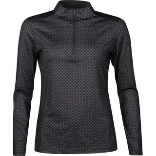 Halti Fairway W LS Polo black print (P99P) 38