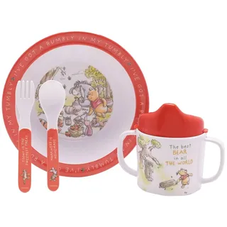 Winnie The Pooh Baby Füttern Set Disney Melamin Tasse Schale Besteck