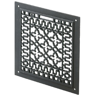 Minuteman International Cast Iron Floor Grate Grille, Black