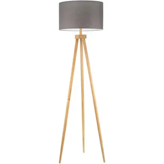 Pauleen 48109 Grand Coziness Stehleuchte max20W E27 Grau 230V Stoff/Holz