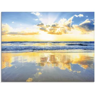 Artland Glasbild »Sonnenaufgang über dem Ozean« Himmel 1 Stk. tlg. in verschiedenen Größen, blau