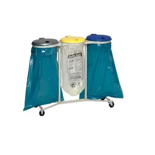 VAR Abfallsammler 120 l Grau