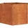 Hochbeet Rostig 129 x 129 x 77 cm Braun
