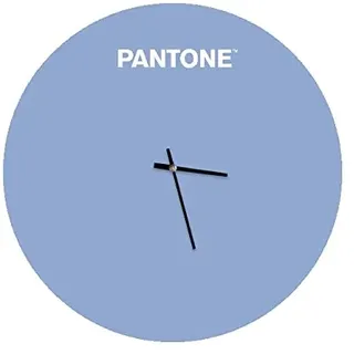 Homemania Wanduhr Sunrise – Wanddekoration, rund – für Wohnzimmer, Küche, Büro – blau, weiß, aus Metall, 40 x 0,15 x 40 cm