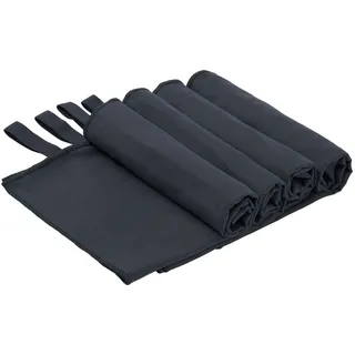 Handtücher OTTO HOME "Leoa, diverse Größen, Sporthandtuch, Reisehandtuch, Strandtuch", anthrazit, B:140cm L:70cm, Microfaser, Mikrofaser, Handtücher, Handtücher, sehr leicht, kompakt, schnelltrocknend, Mikrofaser mit Kontrastnaht