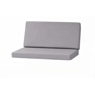 Setgarden Techno Gartenkissen Für Polyrattan Möbel 110×60×50 cm – Kissen für 2 Sitzer Gartensofa 1tlg Grau