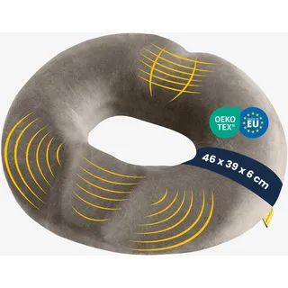SLEEP COMFY Premium Memory Foam Sitzring Steißbein Entlastung, Orthopädisch Hämorrhoiden Sitzkissen Rund, Donut Kissen, Steissbeinkissen Antidekubitus Sitzkissen, Sitzdonut, Hämoridenkissen Lochkissen