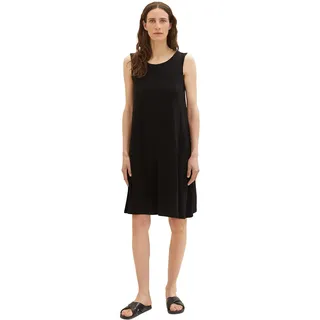 TOM TAILOR Damen 1036803 Basic Jerseykleid, 14482-Deep Black, 36