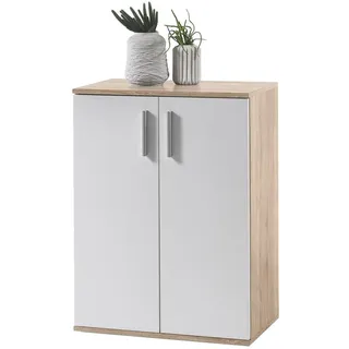 preisbrecher Kommode 60 x 84 x 35 cm Braun / Weiß