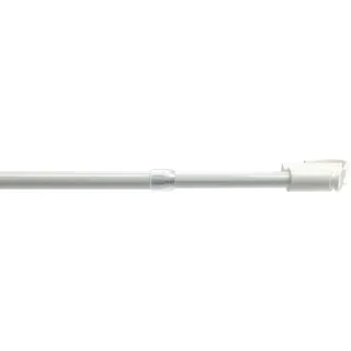 Liedeco Scheibenstange Ø 12 mm 1 läufig-läufig ausziehbar, weiß