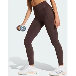 adidas Optime Workout Full Length Leggings Aurora Coffee L
