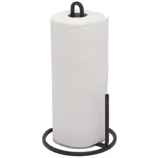 Umbra Squire Küchenrollenhalter stehend mit praktischer Abreisshilfe, Schwarz
