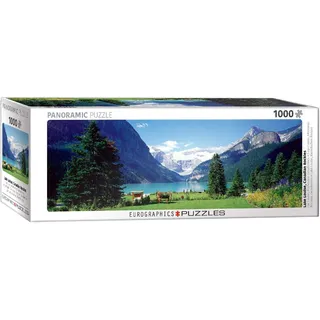 Eurographics 6010-1456 - Lake Louise in den Kanadischen Rockies, Panorama Puzzle - 1000 Teile