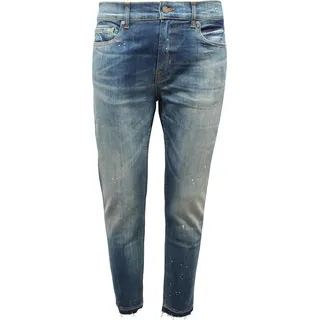 I4390 Jeans Uomo 7 For All Mankind Paxtyn Man Trousers - Blau
