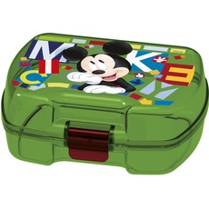 ALMACENESADAN 2001 Premium-Sandwichtoaster, rechteckig, mehrfarbig, Disney Mickey Maus Wasserfarben, wiederverwendbar, BPA-frei, Maße 18 x 14 x 7 cm