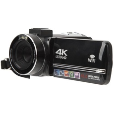 ASHATA 4K-Videokamera, Videokamera-Camcorder, 48 MP 3,0-Zoll-Touchscreen, 18-facher Digitaler Zoom, WiFi-Camcorder-Recorder mit Fernbedienung