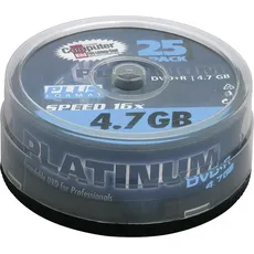 Platinum DVD+R 4,7GB PLAINKUM 16x Sp 25 (25 x), Optischer Datenträger