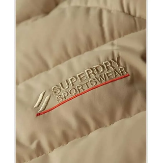 Superdry Microfibre Padded Weste - Pelican Beige - S