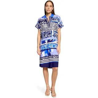 Betty Barclay Sommerkleid Blau/Weiß 42