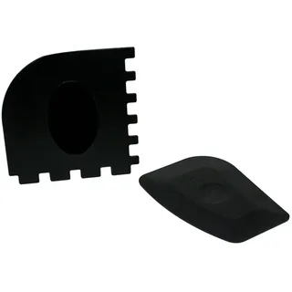 ToCi Reinigungsschaber 2er-Set – Gusseisen-Schaber für Dutch Oven, Pfannen & Töpfe – Kunststoffschaber für glatte & geriffelte Oberflächen – Grill-Schaber spülmaschinenfest