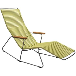 HOUE CLICK Gartenrelaxsessel mit Bamboo Armlehnen
