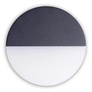NÄVE Außenwandleuchte Aluminium Ø 18 cm x 5,5 cm 1 Stk. anthrazit