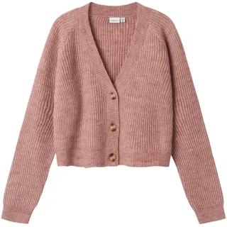NAME IT Strickjacke NAME IT "NKFHOLLY BOXY SHORT KNIT CARD NOOS", Mädchen, Gr.