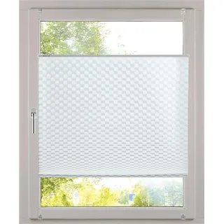 K-Home Klemmfix Plissee 3D-Effekt Weiß 95 x 210 cm